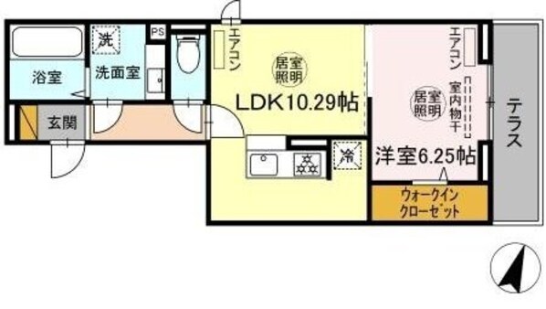 仮)D-room末広4丁目A棟の物件間取画像